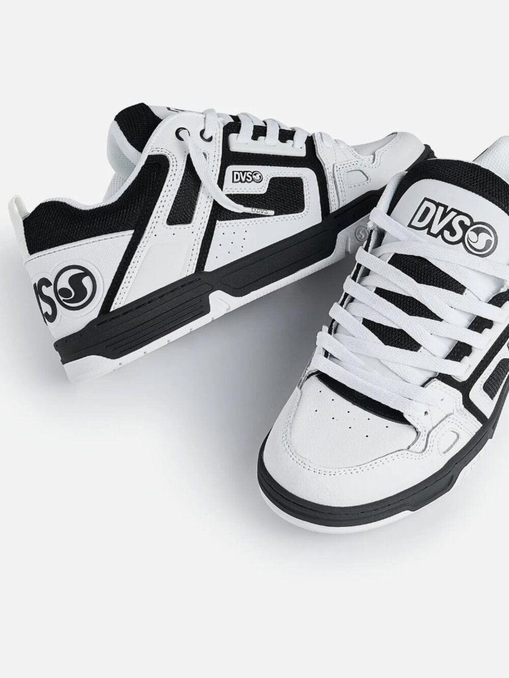 DVS Shoes Comanche in White / Black / White, Size 8